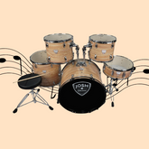 Rockstar Olympia Drum Set- Wooden